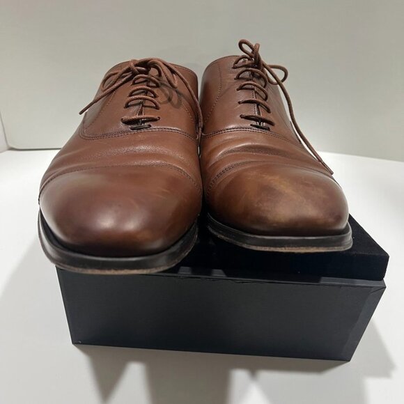 To Boot New York Nico Cap Toe Oxford Burnished Brown Leather main image 11